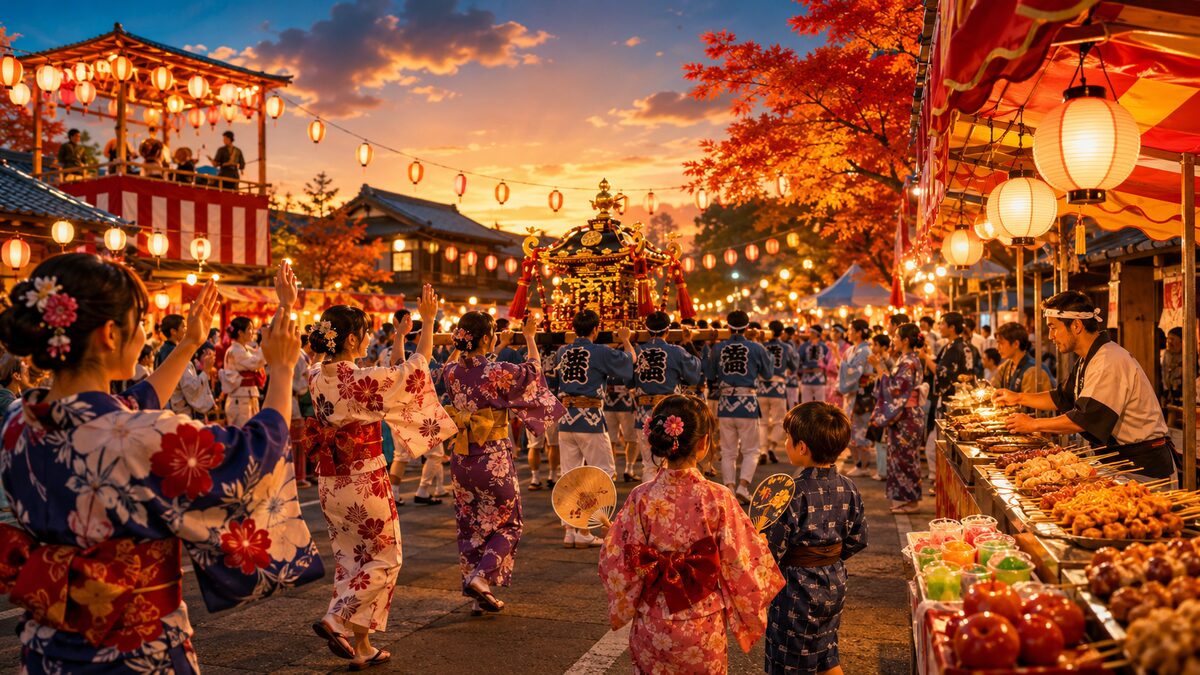 祭り・地域イベントのオリジナルイラスト