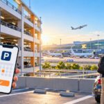 羽田空港の駐車場をスマートフォンで予約する旅行者